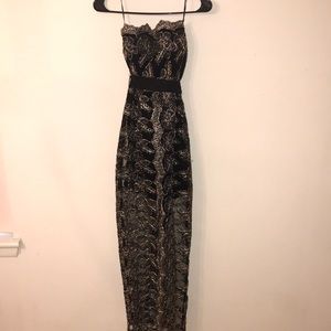 Gold and Black Formal Dress